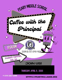 Please join us for this month's Coffee with the Principal!